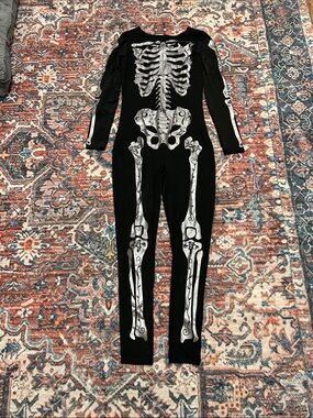 Spirit Black and Silver women’s Skeleton Halloween Costume